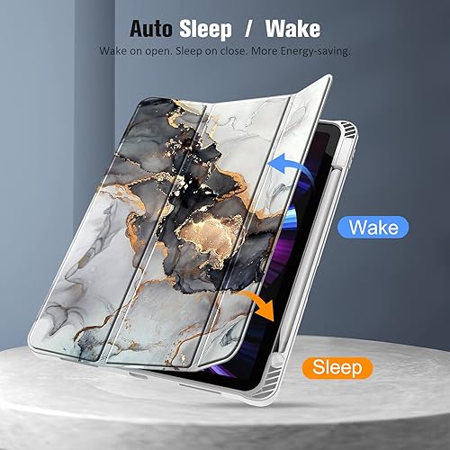 Miniatura 3 de Fintie SlimShell - Funda para iPad Pro de 11 pulgadas (4  3 generación) 20222021  Funda trasera de TPU suave y flexible con soporte para lápiz,