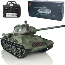 Toucan RC Hobby Henglong 2.4G 1/16 Scale Tk7.0 Plastic Ver Soviet T34-85 RTR Remote Control 3909 Tank Model for Adult