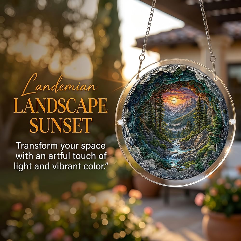 Acrylic Jigsaw Puzzle Suncatcher - Stained Glass Decor -5