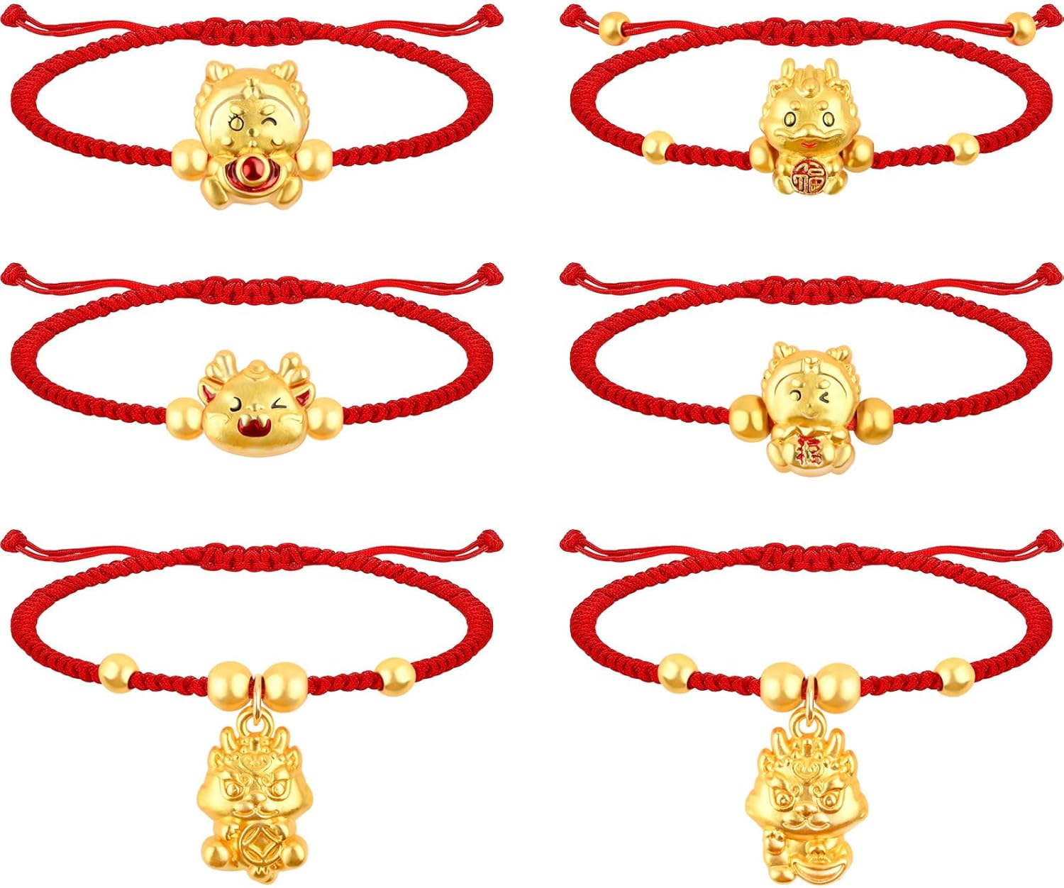 Matiniy 2024 Chinese New Year Red String Bracelets Year of