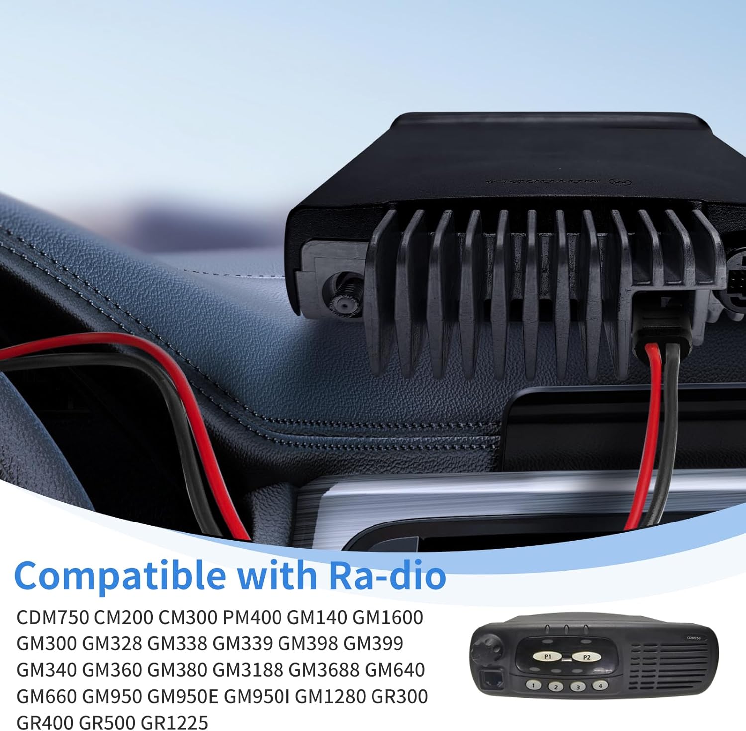 5-Pack HKN4137A HKN4137 DC Power Cable for Motorola CDM750 CM200 CM300 PM400 GM388 GM3188 GM950 GM3688 CM300 CDM1250 XPR4550 Radi HKN9402 HKN4137AR