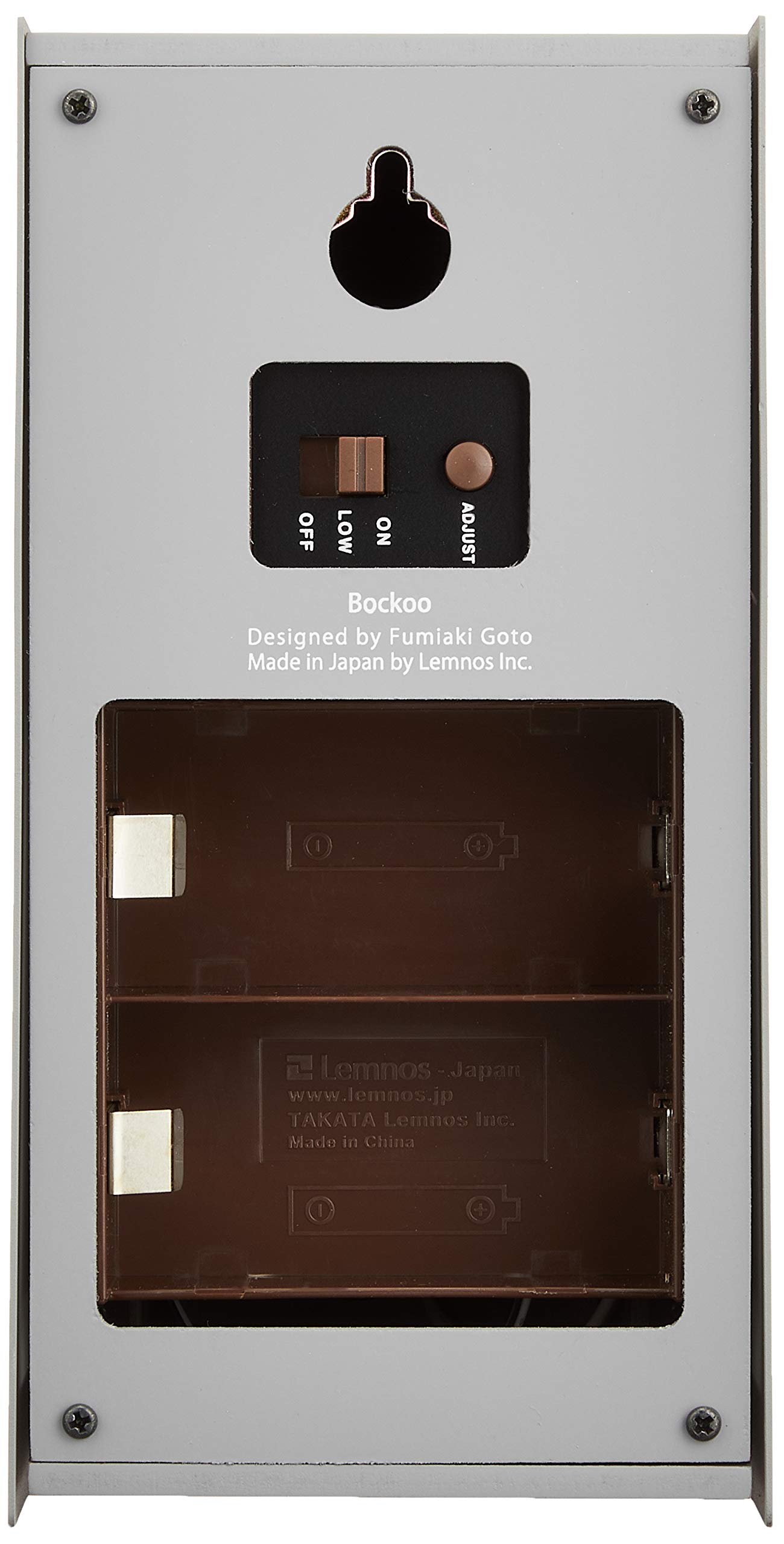 Amazon.co.jp: レムノス カッコー時計 掛け置き兼用 ブック― 灰 Bockoo