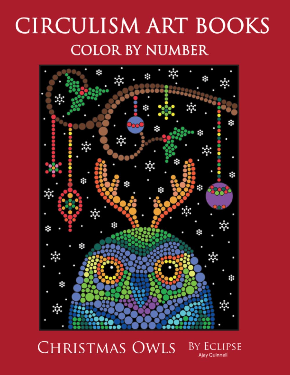 Christmas Owls - Color by Number : Standard Paper Edition