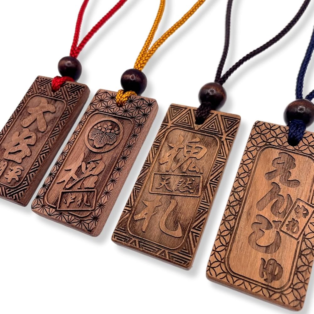 銘木，骨董品 Amazon.co.jp: 本格えんじゅ木札 中札 60×30mm 厚み6mm