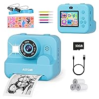 ASTGMI Macchina Fotografica Bambini Istantanea, 2,4 Pollici 1080P Fotocamera Bambini