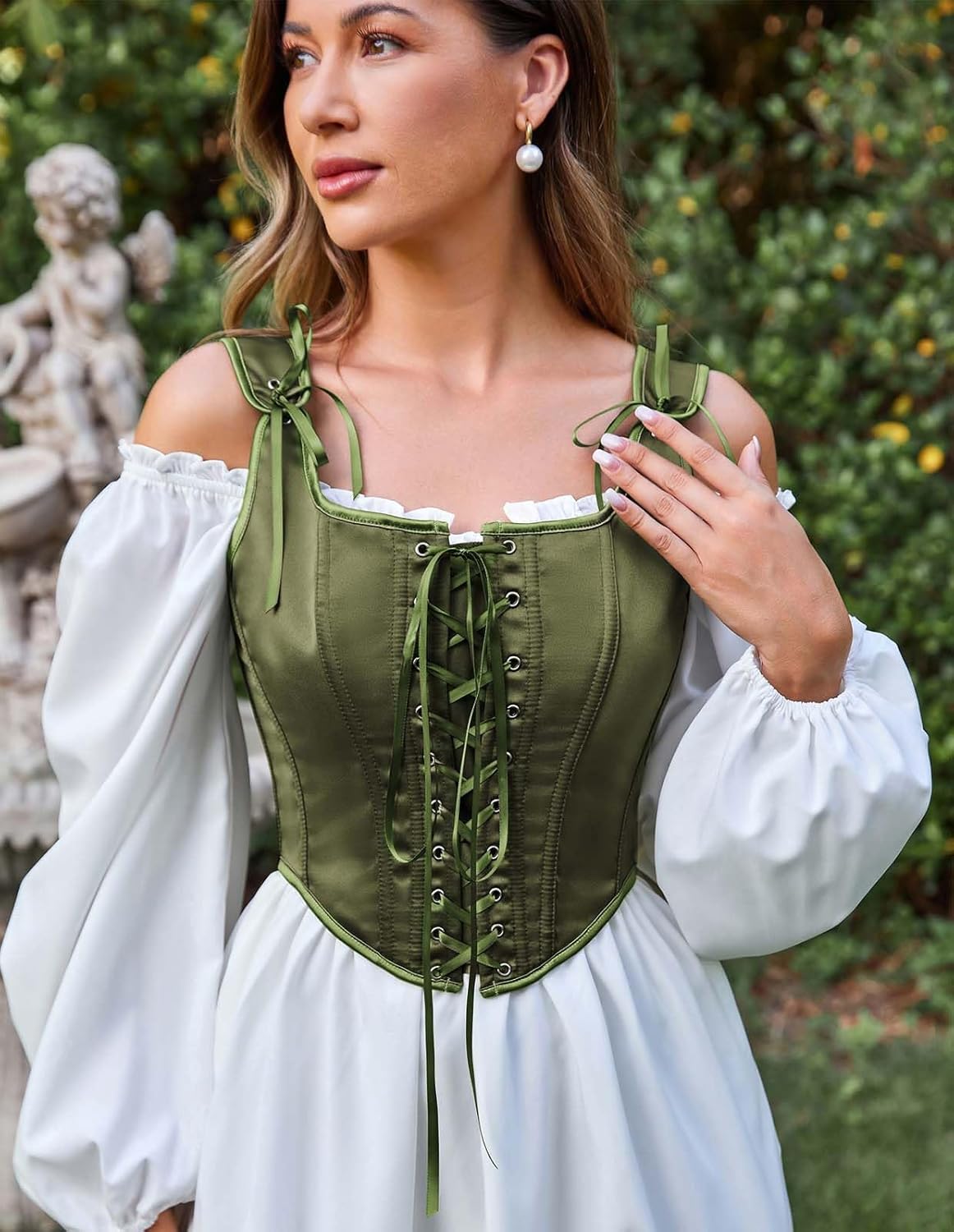 Scarlet Darkness Women Renaissance Corset Pirate Bustier Top Bodice Bodyshaper - Image 6