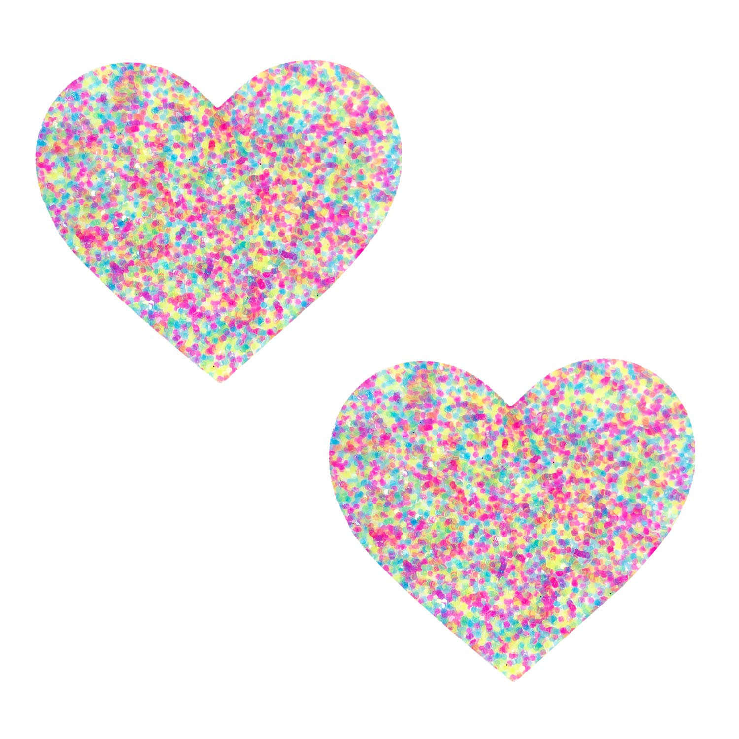 Neva Nude Iridescent Crystal Beamz Nipztix Pasties Nipple Covers for Festivals, Raves, Lingerie and More, Made in USA