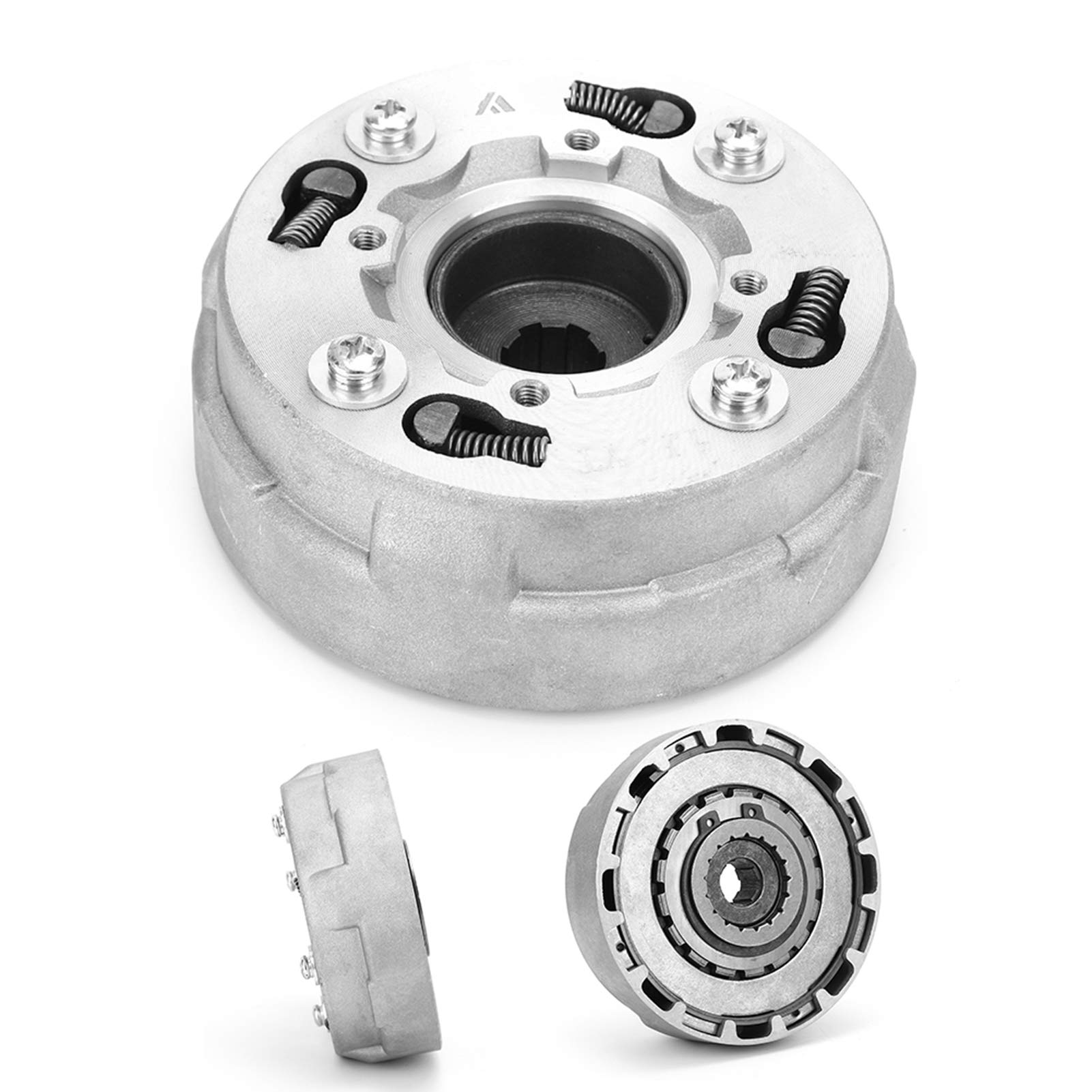 GAESHOW Gruppo Frizione Motore, Coperchio Campana Frizione Trasmissione, Adatto per 70cc 110cc 125cc Pit Quad Dirt Bike ATV Buggy in Acciaio Inossidabile