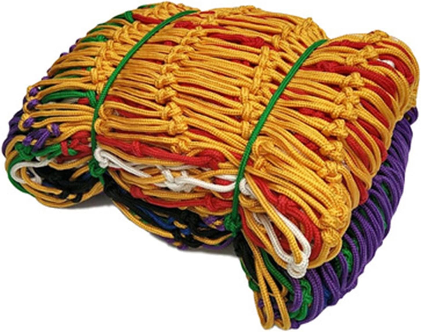 Colorful Safety Netting for Kids - 8cm Mesh, 5x8m (16.4x26.2ft) - Anti-Fall Protection for Stadiums, Kindergarten, Staircases & Balconies - Durable Child Safety Rail Net