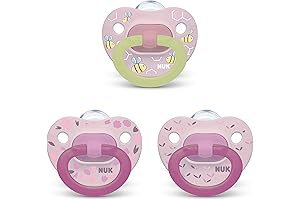 Orthodontic Baby Blue Nuk Pacifiers Value Pack for Newborn Girls