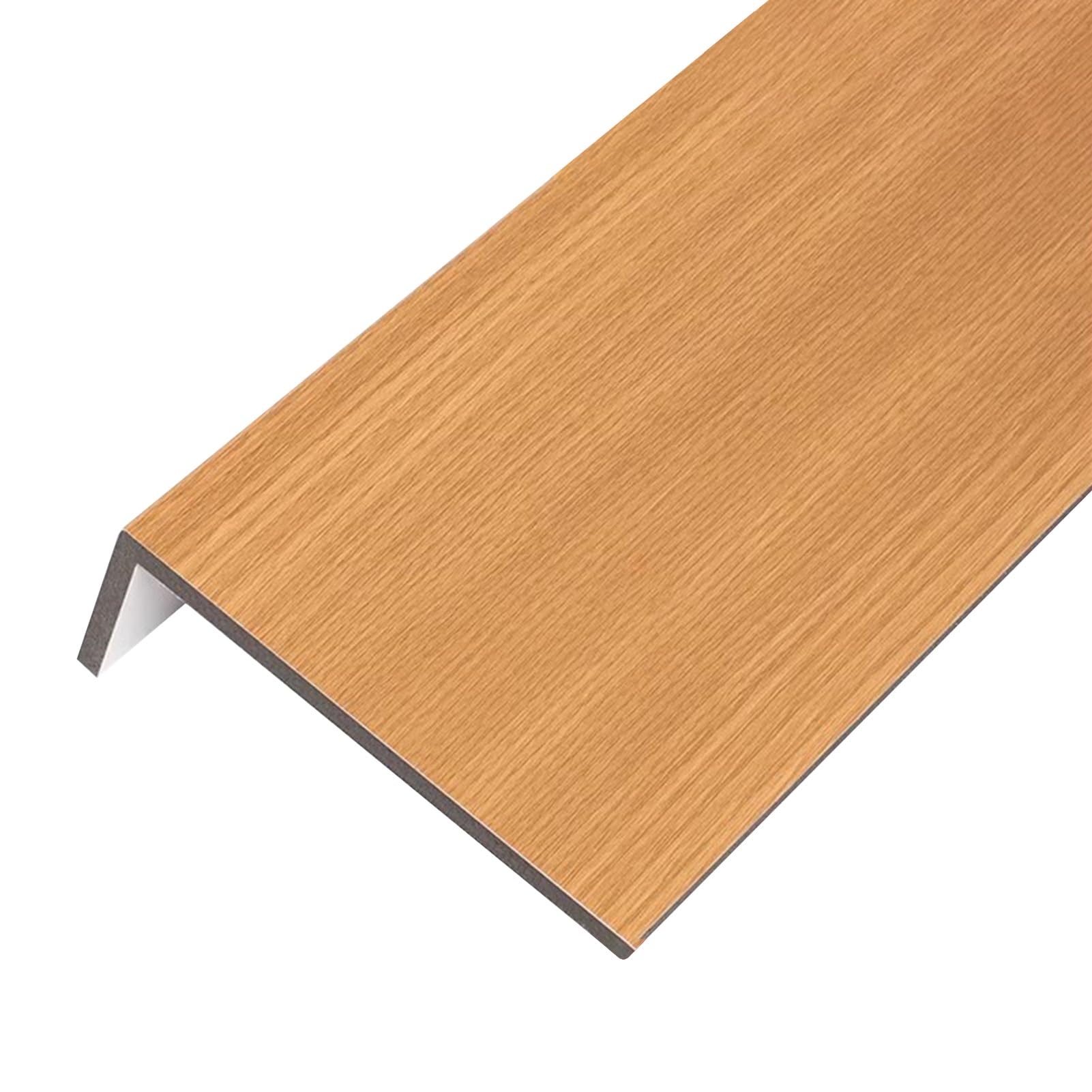 Window Sill Cover, Wood Grain Finish, Cuttable Nosing for Bay Window and Living Room, Durable Capping Board for Home and Office