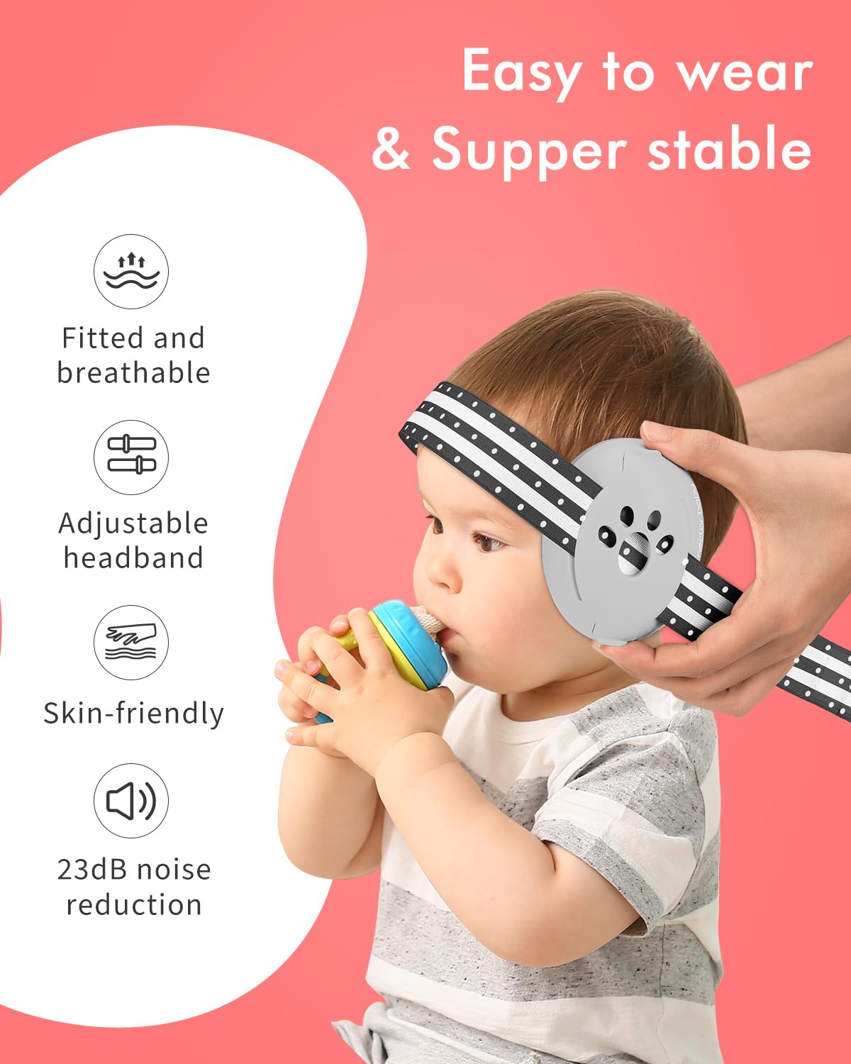 Baby Ear Protection, Noise Cancelling Headphones for Babies, Noise Reduction Earmuffs for Infant and Toddlers up to 36 Months 3