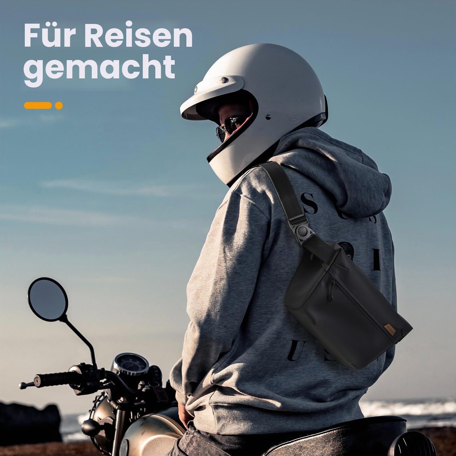 TARION Kameratasche Sling Kamera Schultertasche: Wasserdicht DSLR Fototasche Spiegelreflexkamera Tasche SLR Kamera Umhängetasche mit Trennwände für Kameras Objektive Zubehör