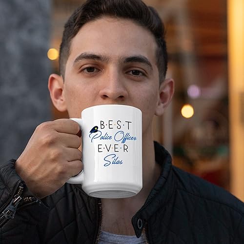 Miniatura 82 de Taza de café personalizada con texto en inglés "The One Where Becomes a Cop", taza de café blanca de 11 onzas, 15 onzas Taza blanca Becomes A