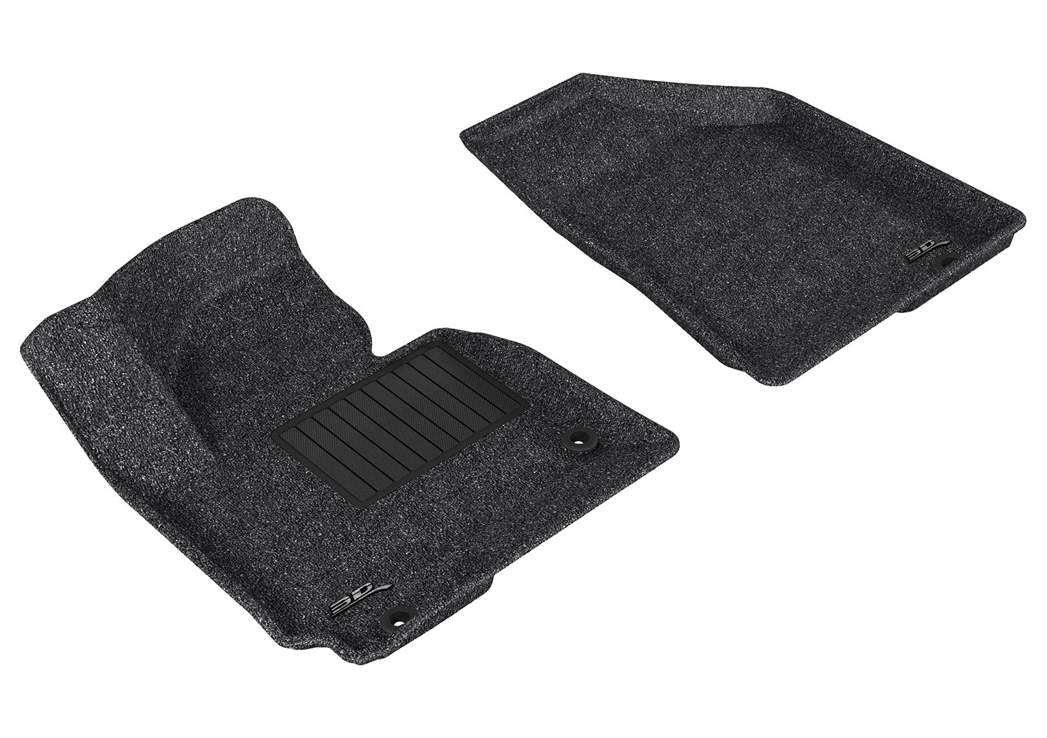 3D MAXpider Front Row Custom Fit Floor Mat for Select Kia Sportage Models - Classic Carpet (Gray)