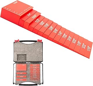 Wilkblck Setup Block Height Gauge Set - 15 Pcs Precision Aluminum Router Table Set Up Bars - Table Saw Accessories Tools -...