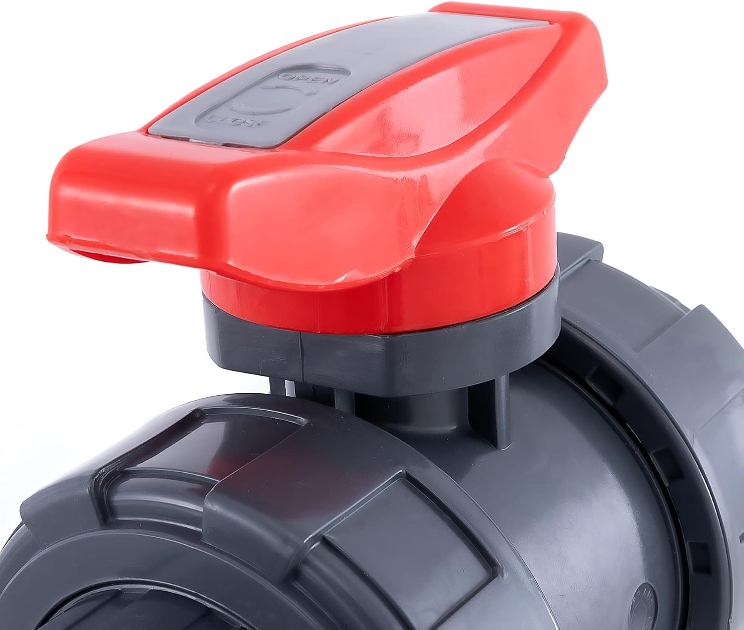 2 Way PVC Union Ball Valve 1.5" Quick Union Water System Ball Valve Full Port (1 1/2")