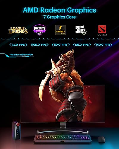 Miniatura 3 de ACEMAGICIAN Mini PC S3A, Ryzen 7 5700U (hasta 4.3 Ghz), 16 GB DDR4 512 GB SSD Mini computadora de escritorio, mini computadoras [WiFi6/BT5.2]