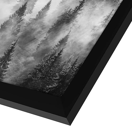 Miniatura 3 de Americanflat - Portarretratos de madera industrializada Epic Collection, diseño cuadrado y ancho de 24 x 24 pulgadas con plexiglás pulido, para