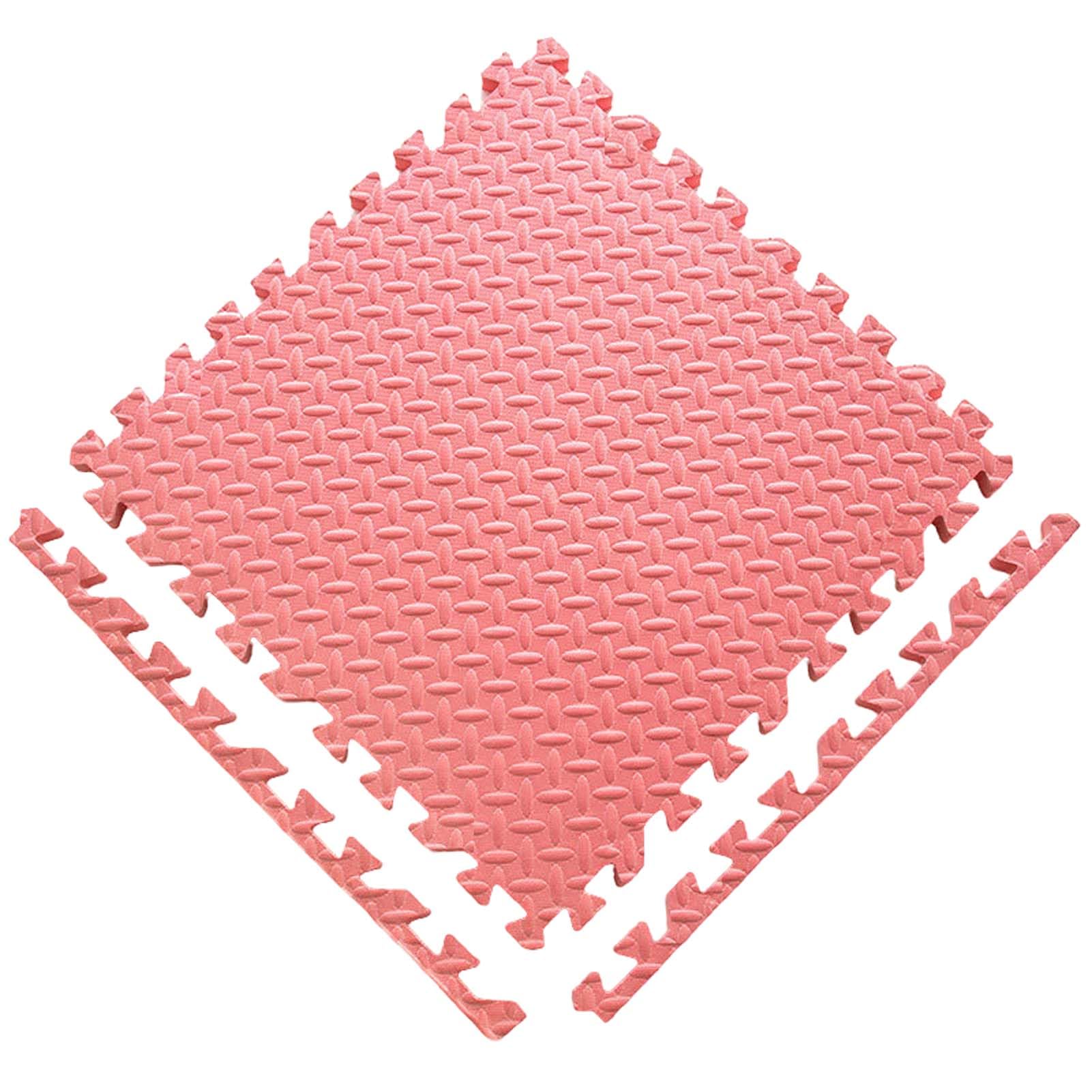 Dalles De Sol en Mousse, Tapis Puzzle EVA À Emboîter pour Sport, Yoga, Fitness Et Workout, Revêtement Souple avec Absorption des Chocs, Surface Imperméable, Antidérapante