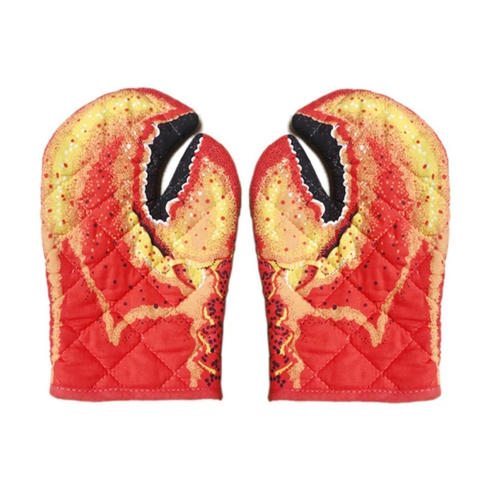 Gants de Cuisine en Coton matelassé for Four à Micro-Ondes, résistants à la Chaleur, antidérapants, for la Cuisson, Le Barbecue
