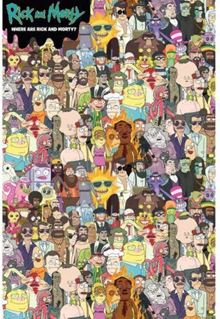 GB eye Rick and Morty Wheres Rick Maxi Poster