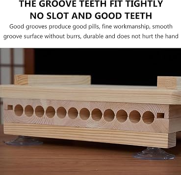 Manual Tapioca Pearl Maker Machine, Pearl Ball Making Machine, Board Reinforcement & Ergonomic Design, with Double Positioning Column, for Bubble Tea Milk Tea Tapioca Pearls Dessert Stores