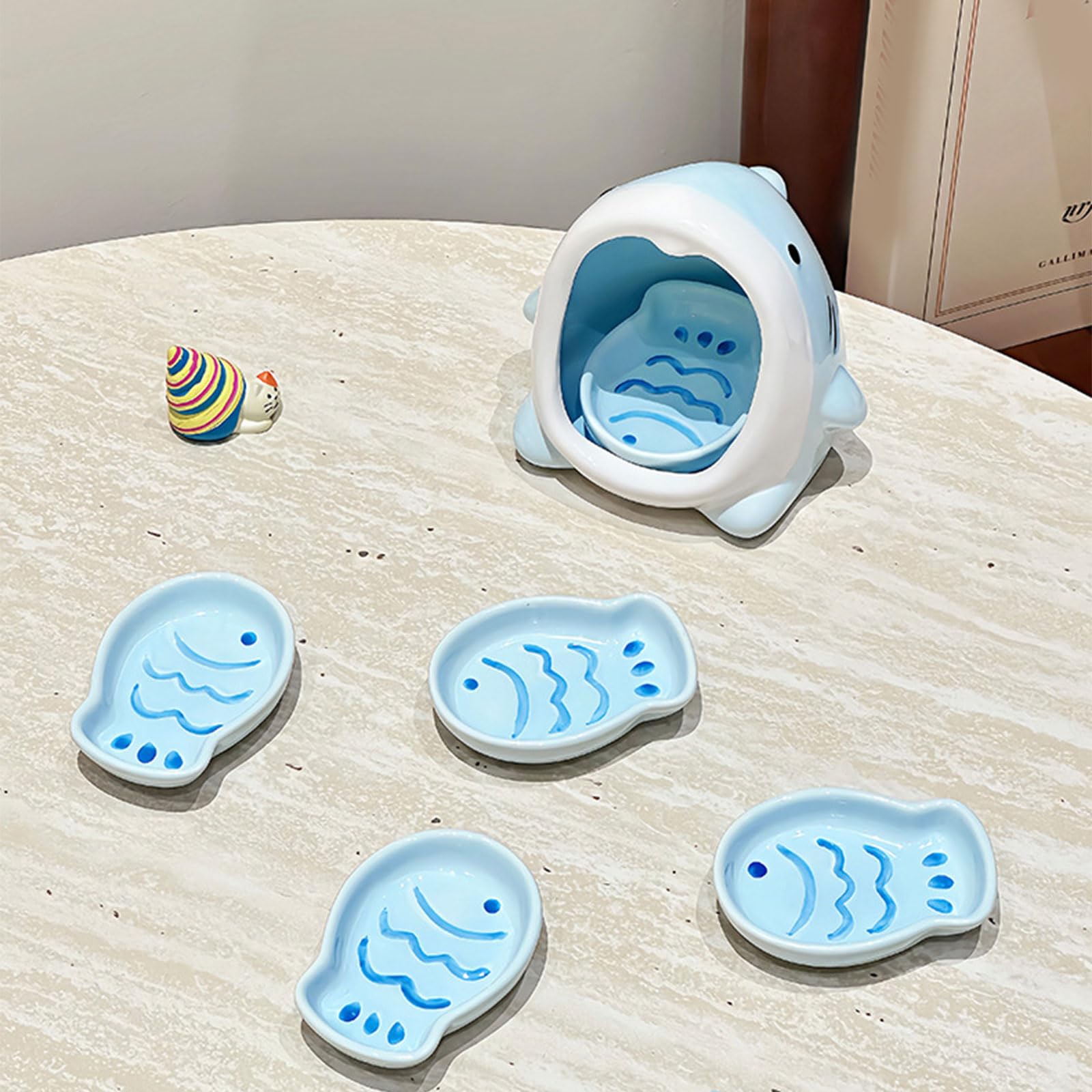 Set ciotole in ceramica per salse impilabili con, C