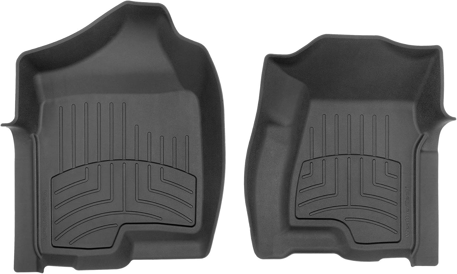 WeatherTech FloorLiner HP Custom Fit Floor Mats for Chevrolet Silverado, Escalade ESV, Escalade EXT - 1st Row (440031IM), Black