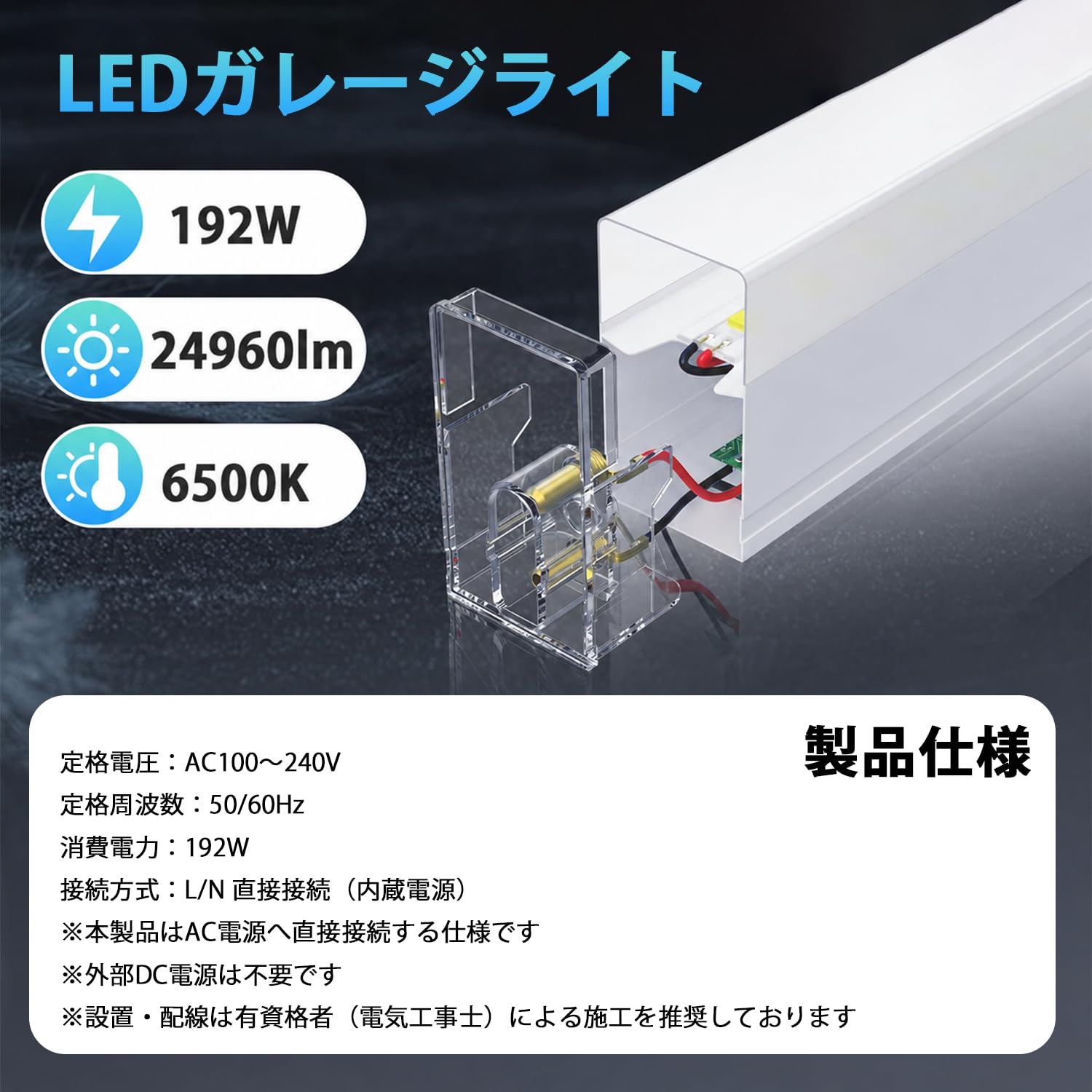 Amazon.co.jp: LEDガレージライト 六角形ガレージランプ ハニカム