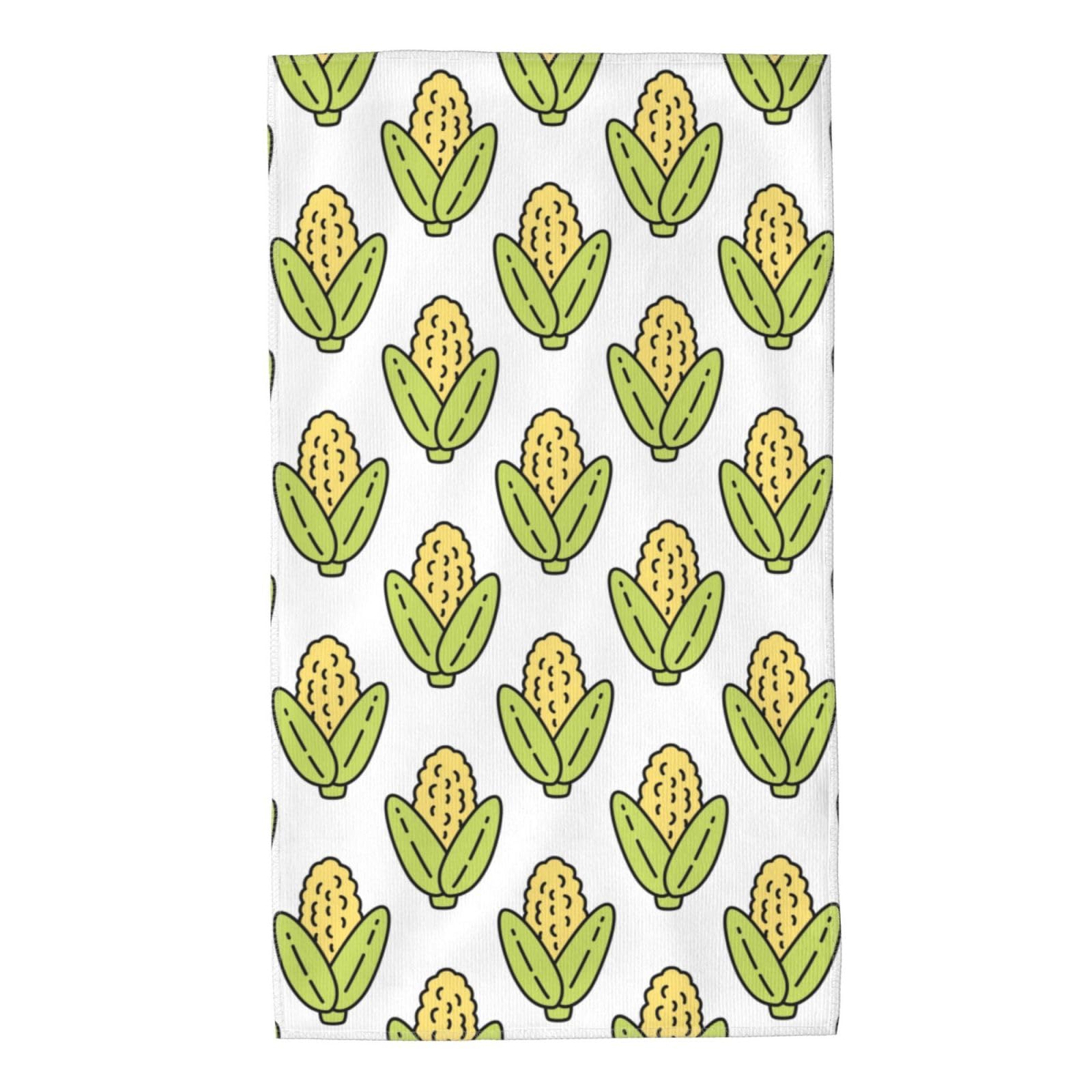 FJQWKLF Corn Super Soft Hand Towels 27.5x15.7inch Multi-Purpose Skin-Friendly Absorbent Thin Bathroom Towels