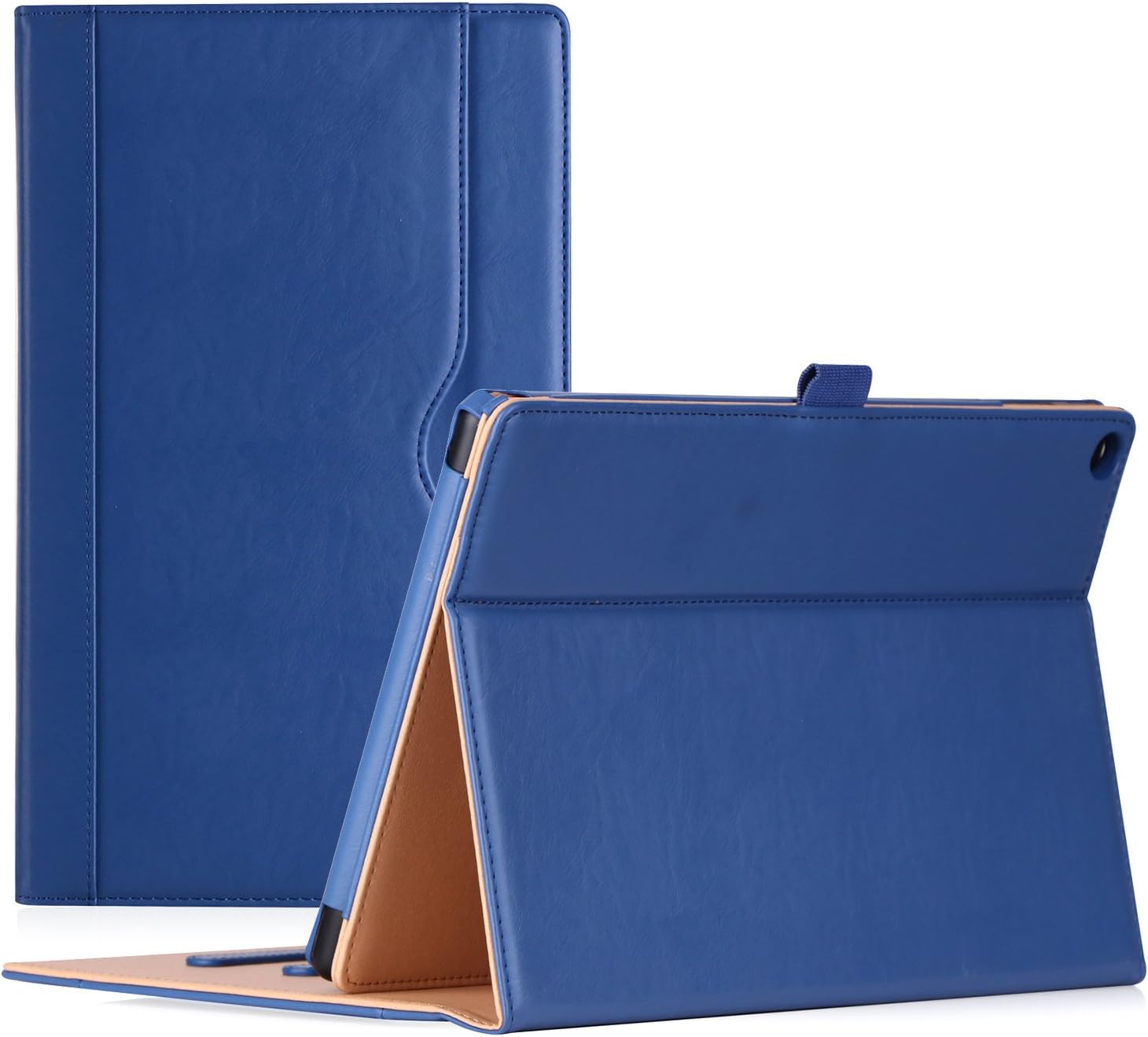 ProCase Amazon Fire HD 10 Case (9th / 7th Generation, 2019/2017 Released) – Stand Folio Folding Protective Cover for Kindle Fire HD 10.1" Tablet (7th Generation and 9th Generation) -Navy Blue