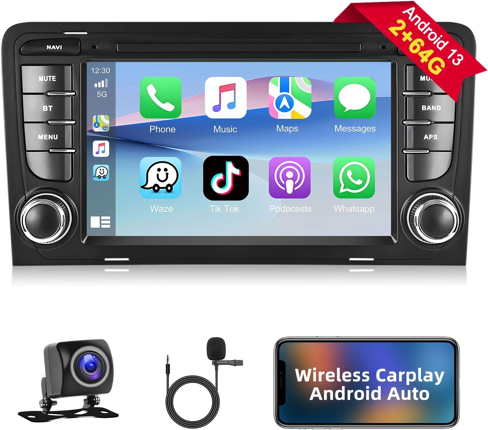Autoradio Audi a3/8p/rs3/Sportback Kit Completo Stereo Android Carplay GPS Bluetooth USB – AG-AUTO SHOP