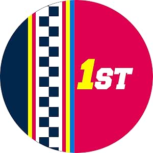 First Place Racing Sticker Amazon.com - Simple First Place Racing Car Flag Winner Cartoon Vinyl ...