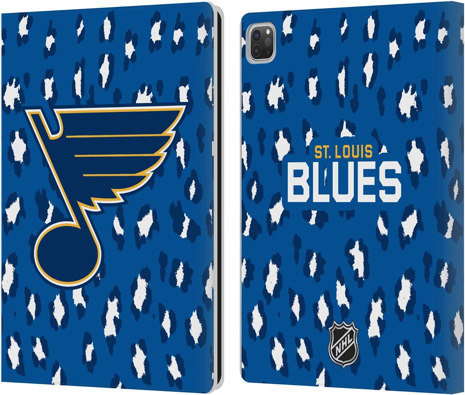 NHL leopard pattern leather wallet case for iPad Pro 12.9