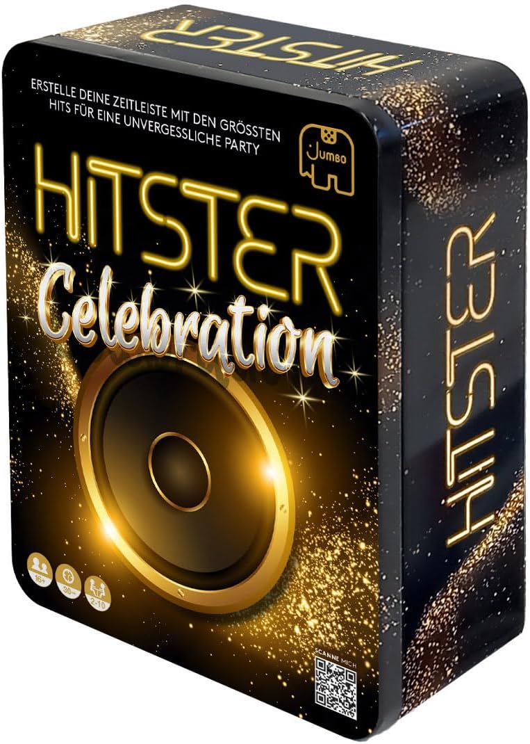 Hitster Celebration, A Party and Card Game for Adults and Families - 2 to 10 Players from 16 Years, German