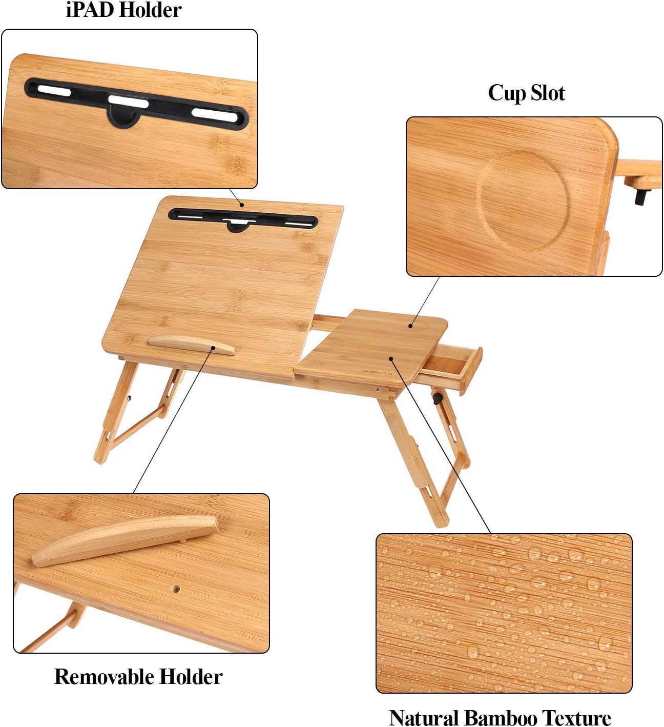 One-Day Sale: Up to 40% Off Laptop Desk for Bed, Laptop Bed Tray Table,Bamboo Computer Lap Desk for Writing Reading Eating,Adjustable Breakfast Serving Bed Tray,Portable Laptop Table W/ Foldable Leg Storage Drawer for Sofa Couch Best Cyber Monday 🔥 Laptop Desk for Bed, Laptop Bed Tray Table,Bamboo Computer Lap Desk for Writing Reading Eating,Adjustable Breakfast Serving Bed Tray,Portable Laptop Table W/ Foldable Leg Storage Drawer for Sofa Couch