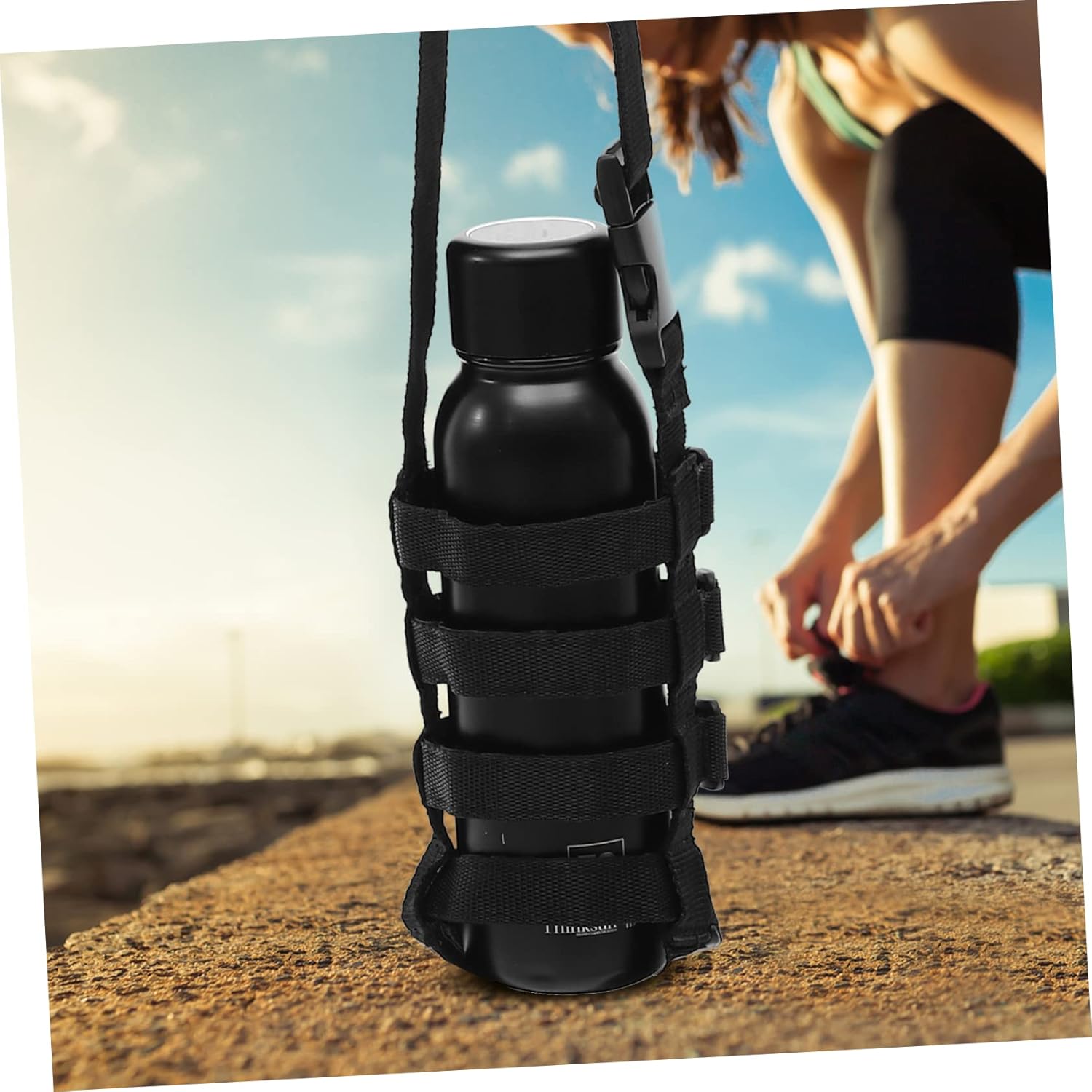 GALPADA Kettle Strap Rope Modern Running Water Bottle Water Bottle with Strap Straps Stainless Holder Portable