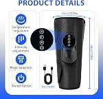 Massage de jambes sans fil pour la relaxation, masseur portable avec 3 Modes 3 Intensités, Straps réglables, Cadeau pour hommes Femmes à la maison, Bureau, Gym