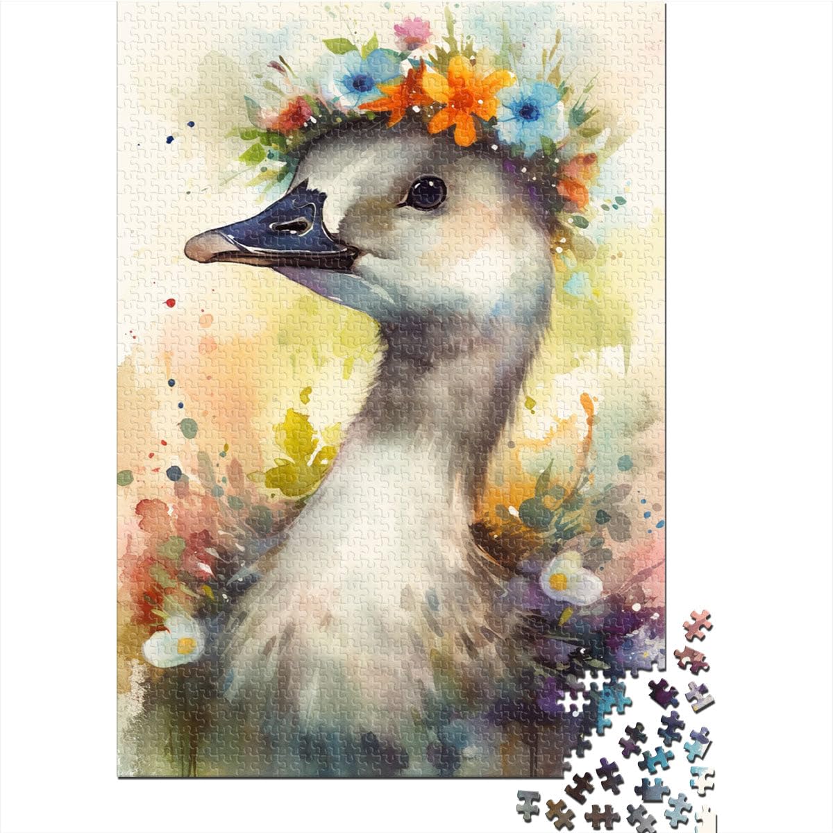 Puzzle pour Adultes 2000 pièces Bébés Canards Jeux éducatifs Décoration de la Maison Puzzle Jeu de défi Unique 27,56 po x 39,37 po pour Adolescent 14+