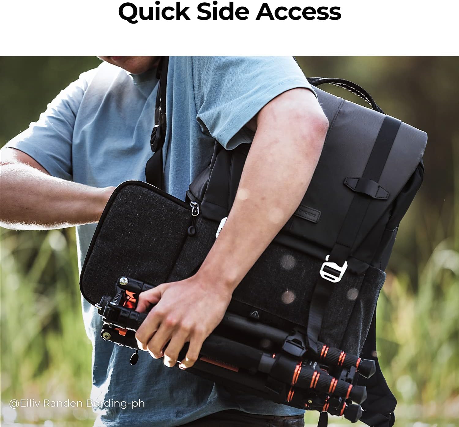 K&F Concept Camera Backpack 20L Digital Camera Case, Protective Camera Bag