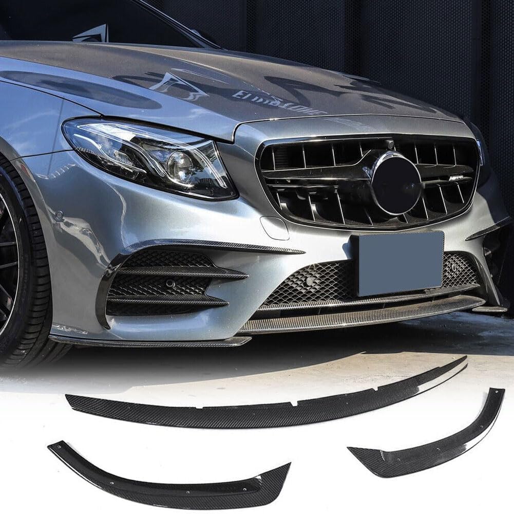 Carbon Fiber Front Bumper Lip for Mercedes Benz C238 E200 E400 E500 Sport 2017-2018 Tuning Carbon Fiber E200 E250 E300 E400 E500 Coupe Convertible Chin Spoiler Splitter Protector