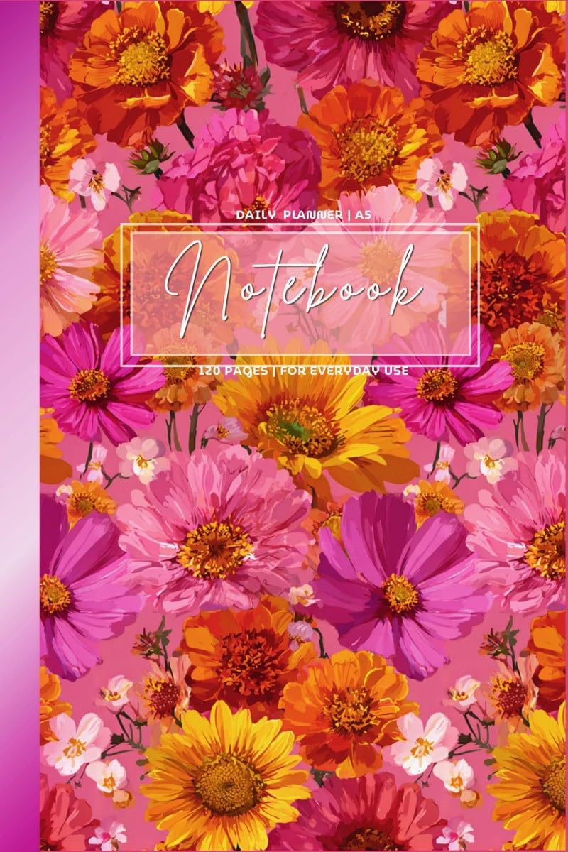 Daily Planner A5 Notebook | 120 Pages | For EveryDay Use