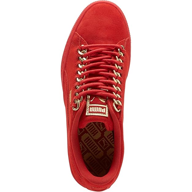 puma suede chain red