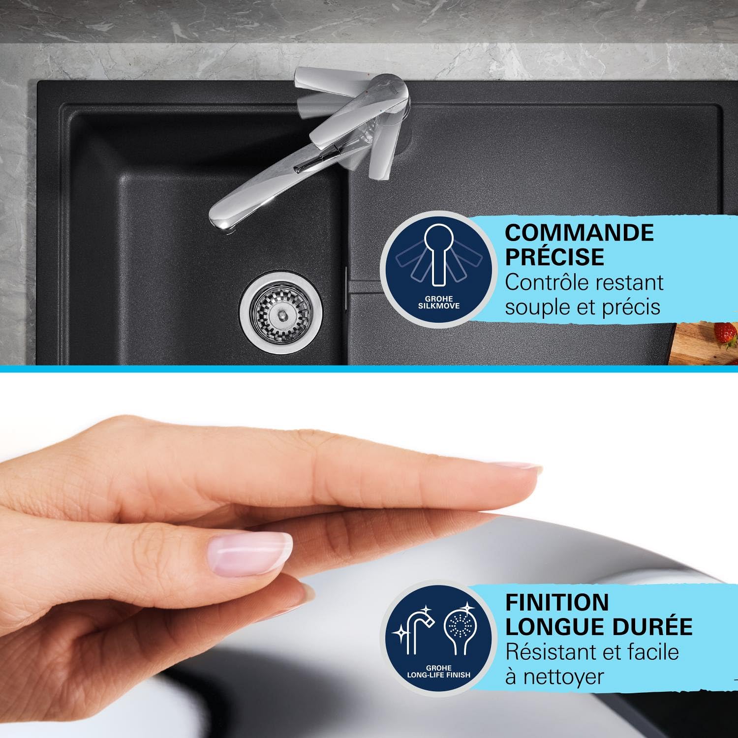 GROHE Get Mitigeur Cuisine Monocommande, Chromé, 30196000 (Import Allemagne)