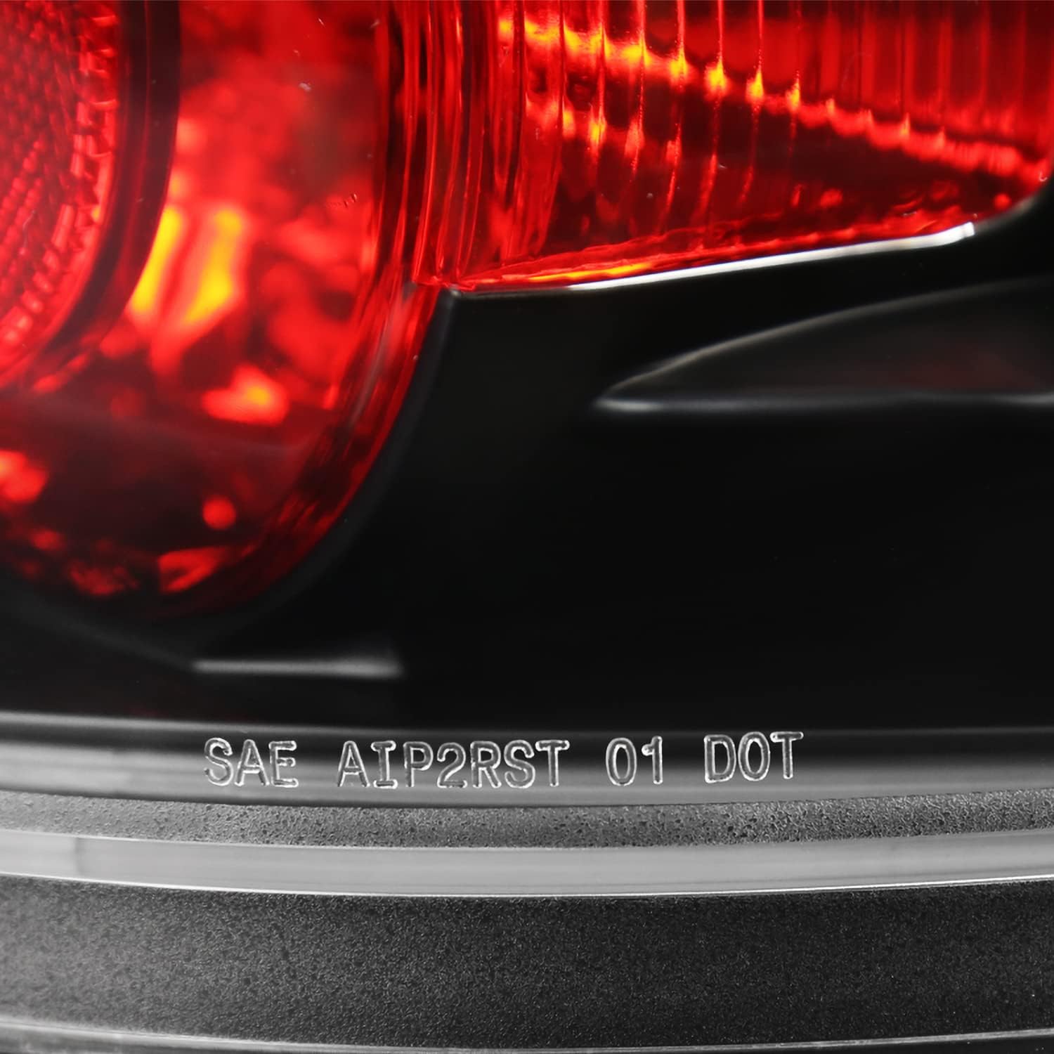 SPEC-D TUNING Black Tail Lights Compatible with 2003-2005 Toyota 4Runner, Left + Right Pair Assembly