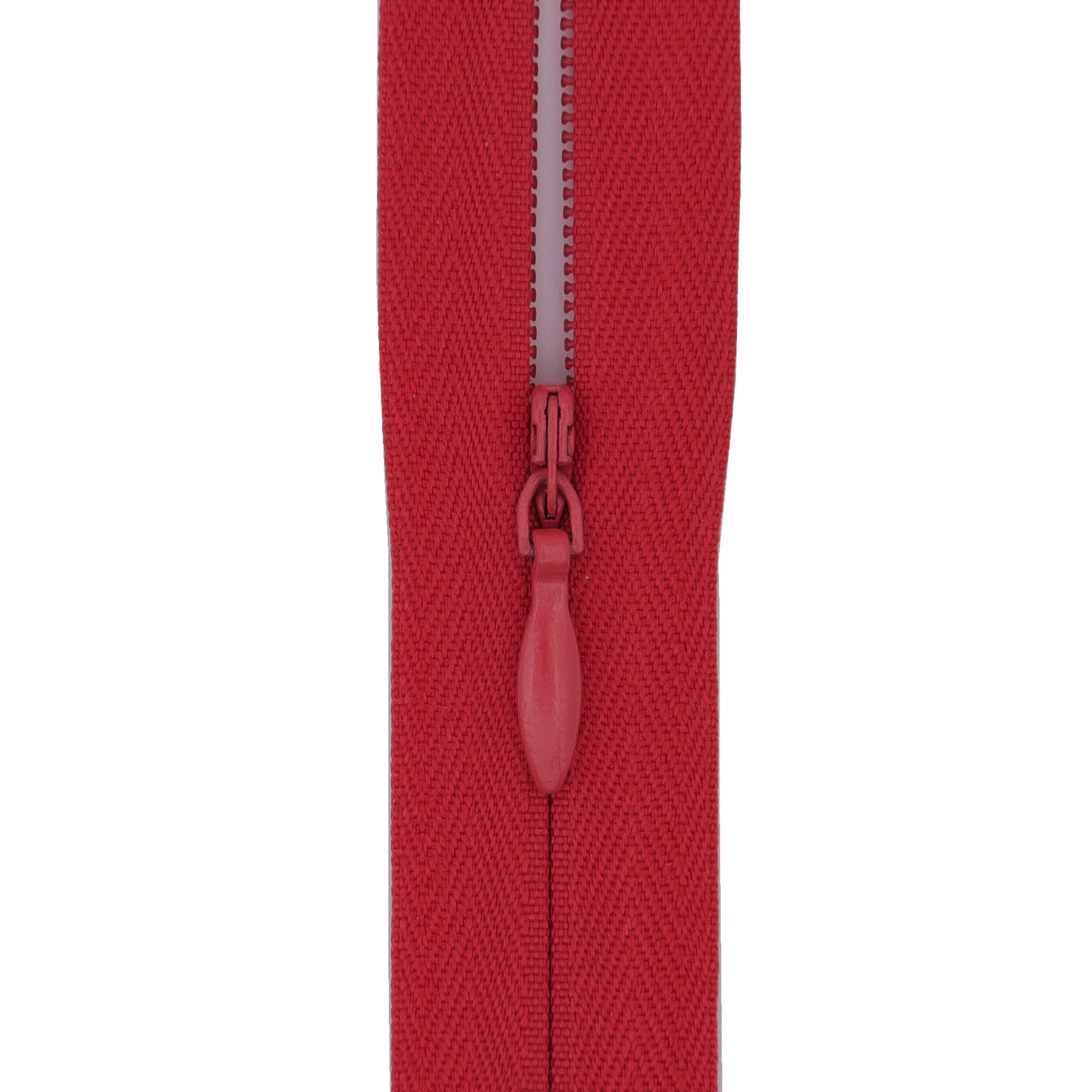 #3 Invisible Zips, 1 Pack, 14 Inch, Red