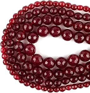 Red Faceted Chalcedony Round Beads, Size: 5-6 Mm At ₹ 500/piece In Jaipur - Foto 8