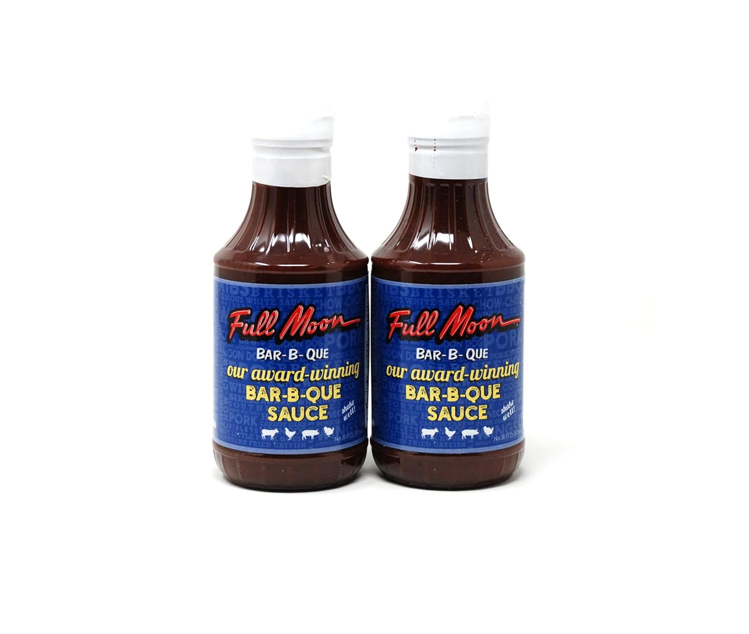 Full Moon BBQ Sauce, 2- 16 Ounce Bottles Bundled With a JFS Recipe Card