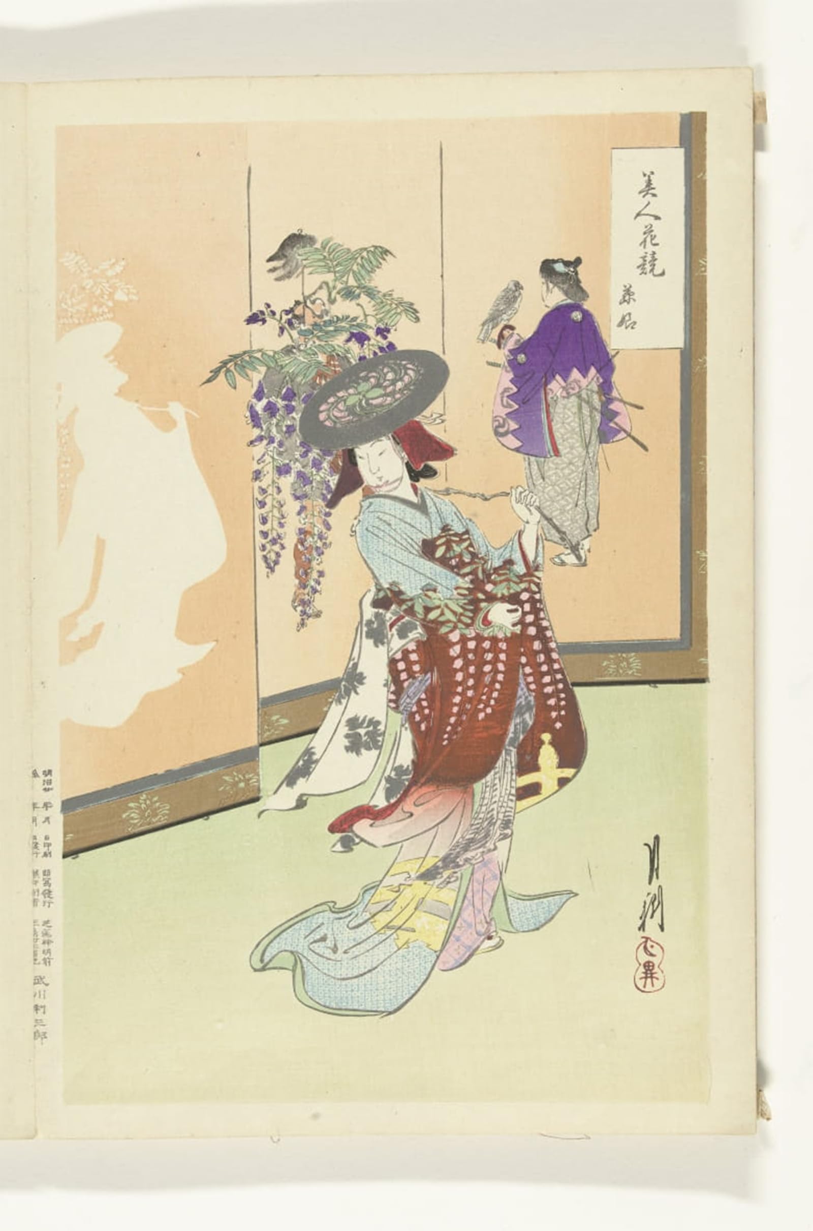 ARTXLXXBN Famous Print Painting Colorful Art Print Famous Painging by Ogata Gekko Canvas Art Decorations for Home Decor 60x90cm